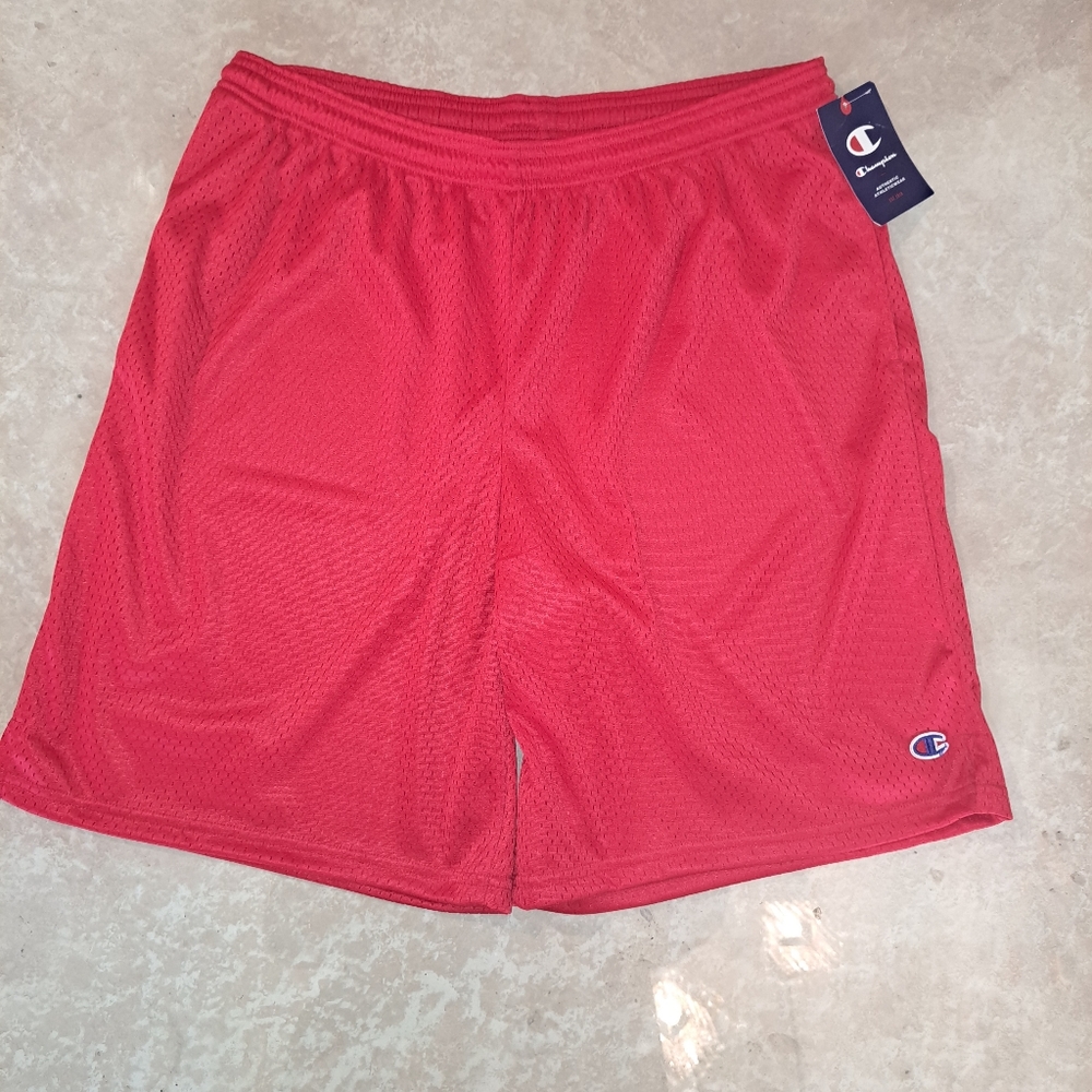 Men's Champion shorts Size Large red New